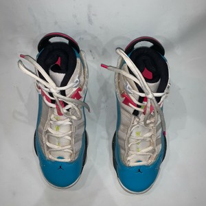 Nike Jordan 6 Rings Youth South Beach Shoes White Blue Pink Size 5Y CK0031-100 | eBay
