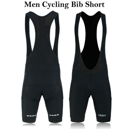 Men's Cycling Bib Short Gel Padded Racing Road Bike Tights Bib Shorts New - Picture 1 of 4