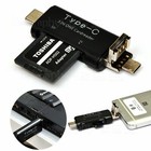 3in1 Type-C/Micro USB OTG SD TF Card Reader Mobile Camera Data Transfer Adapter-