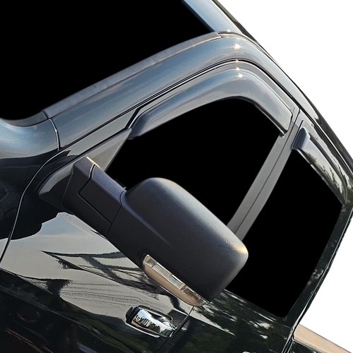 Kasei Rain Guards Window Visors Tape On Smoke Fits 09-10 Dodge Ram 2500 Crew Cab - Picture 4 of 10