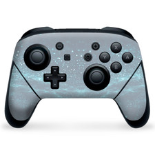 Nintendo Switch Pro Controller Skin Decal Vinyl Wrap - blue nebula meteor