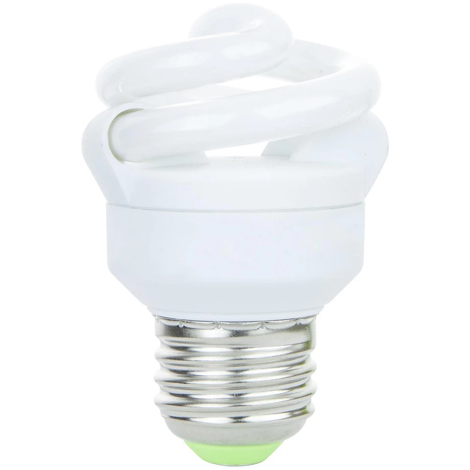 Sunlite Super Mini Spiral CFL Bulb 5 Watt Medium Base 27K Warm White - 6 Pack - Image 2 of 2