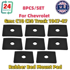 For Chevrolet 8PC Rubber Bed Mount Pad Kit GM Truck Gmc C10 C20 Truck 1947-87 US