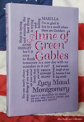 NEW Anne of Green Gables by Lucy Maud Montgomery Faux Leather Word Cloud Edition
