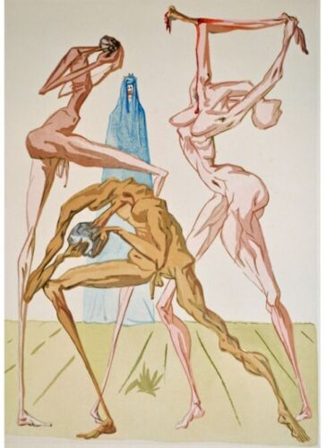 Salvador Dali, Original Woodcut, 1960, Framed   - Picture 1 of 3