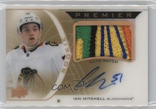 2020-21 Premier Acetate Rookie Horizontal Gold 3/25 Ian Mitchell Patch Auto 1q2