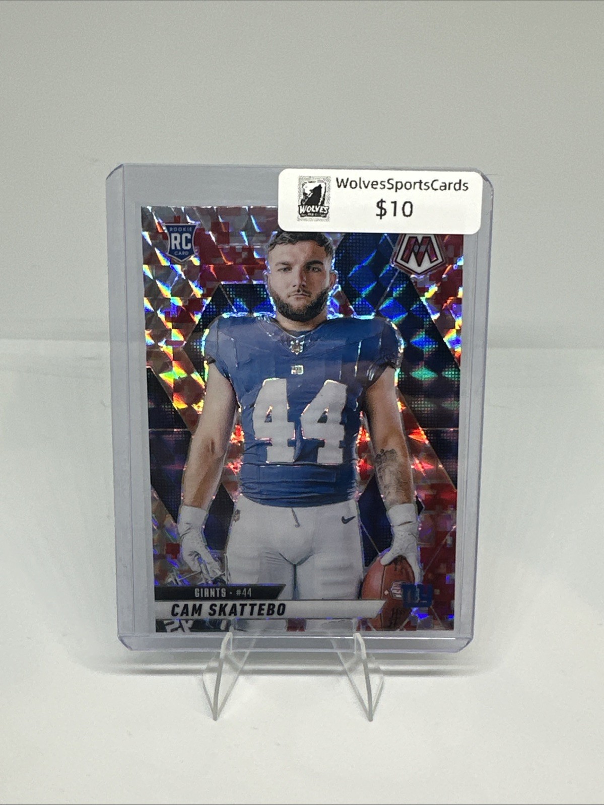 2025 Panini Mosaic Cam Skattebo Red Camo Variation Prizm #271