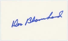 Doc Blanchard Heisman Trophy Autographed Signed Index Card AMCo COA 31057