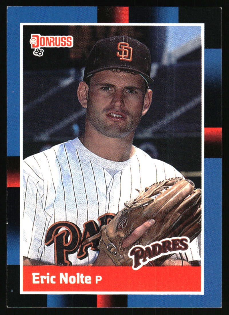 1988 Donruss Eric Nolte #534 San Diego Padres