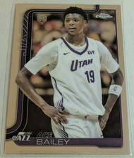 2025-26 Topps Chrome Ace Bailey Rookie RC Utah Jazz #255