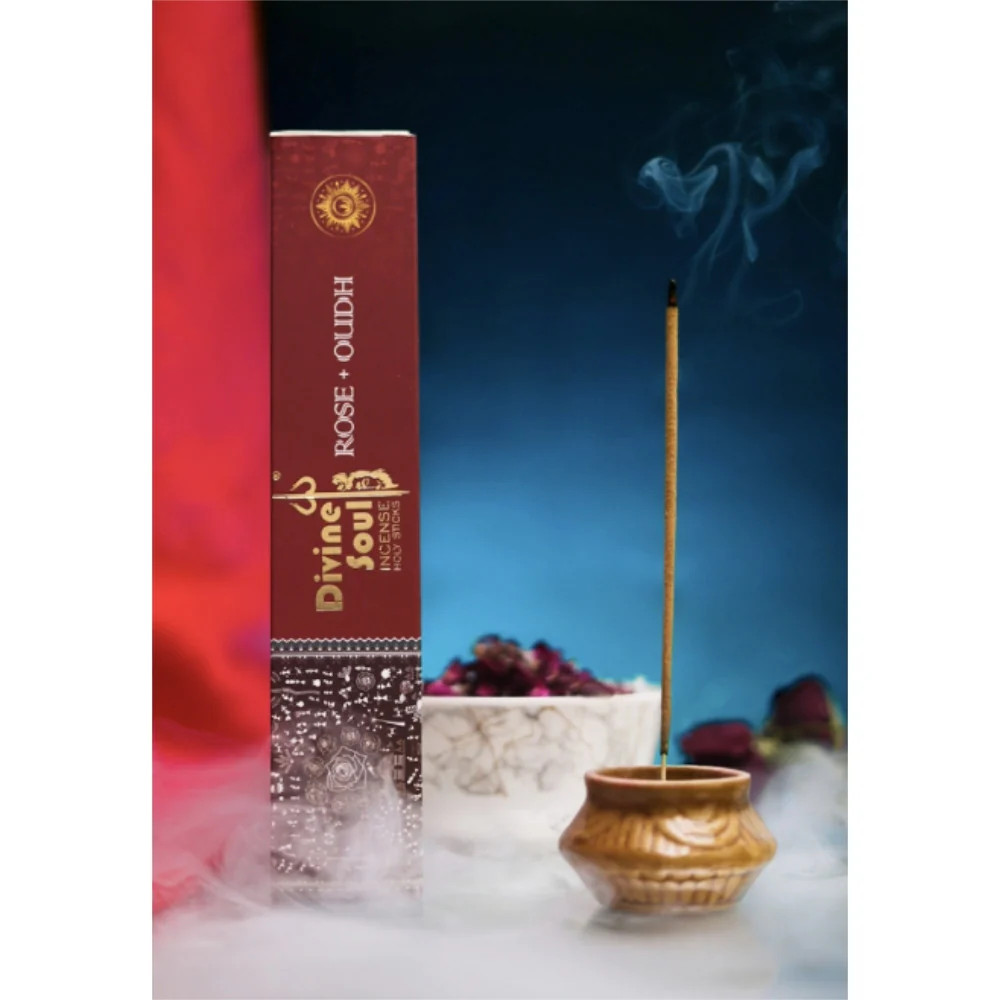 Divine Soul Rose & Oudh Incense Sticks 15g