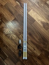 DoubleBladed LED Light Saber Rechargeable Batteries Comes Apart Into Two Sabers