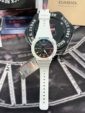 Casio G-Shock GA-2100 CasiOak White Rainbow Index Analog-Digital Watch