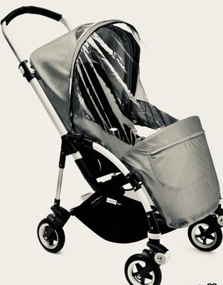 Bugaboo Bee Hochleistungs-Regenschutz   Beige-Grau. Top Zustand