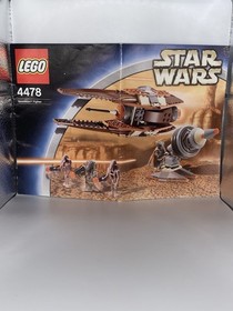 Lego Geonosian Fighter (4478) 100% Complete W/ All Figures. Excellent W/ Manual.