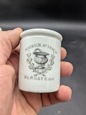 Ancien pot à onguent pharmacie Hy Nicolas Bernay Eure apothicaire 19 ème 