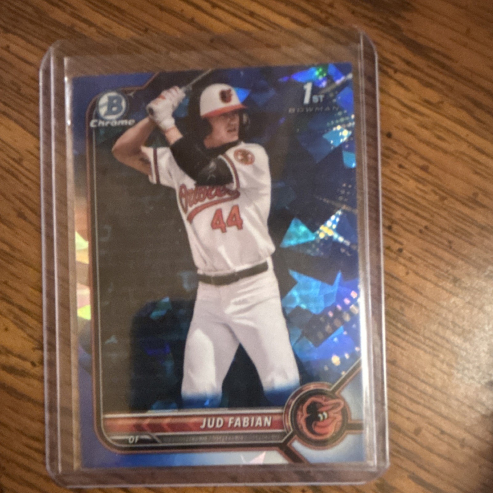 2022 Bowman Chrome Sapphire Topps Jud Fabian #BDC-114 Baltimore Orioles