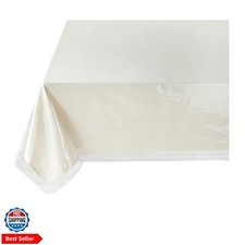 Heavy Duty Crystal Clear Plastic 100 Waterproof Tablecloth Protector, Vinyl ...