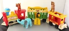 Fisher Price Vintage Little People Circus Train Monkey Elephant Lion Bear