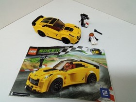 LEGO 75870 SPEED CHAMPIONS Chevrolet Corvette Z06 Complete Set With Minifigure
