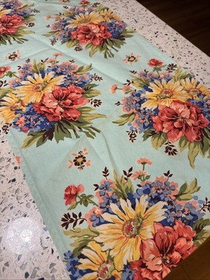 April Cornell Summer Floral Table Runner. 14'' X70''. 100% Cotton