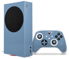 Skin Wrap for XBOX Series S Console Controller Solids Collection Blue Dusk
