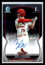 2023 Bowman Draft #CDA-ZL Zach Levenson Chrome Prospect Autographs