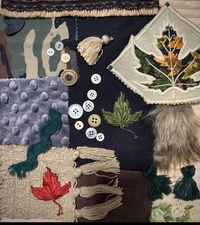 Slow Stitch Junk Journal Kit Craft Sewing Crochet Vintage Fabric Lace #03