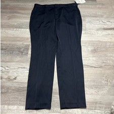 Zara Basic Collection Black Satin Straight Leg Dress Pants Women's Medium NWT