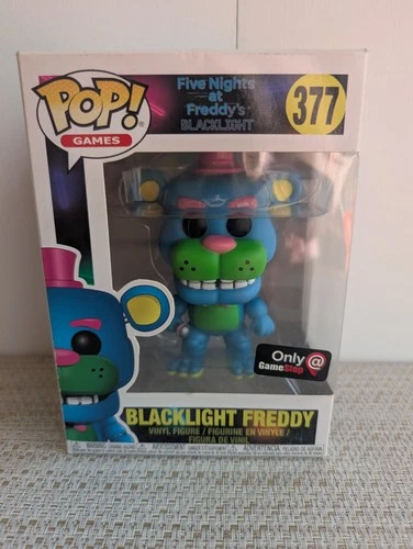 Funko Pop! Vinyl Blacklight Freddy Five Nights at Freddy's #377 GameStop Exclus…