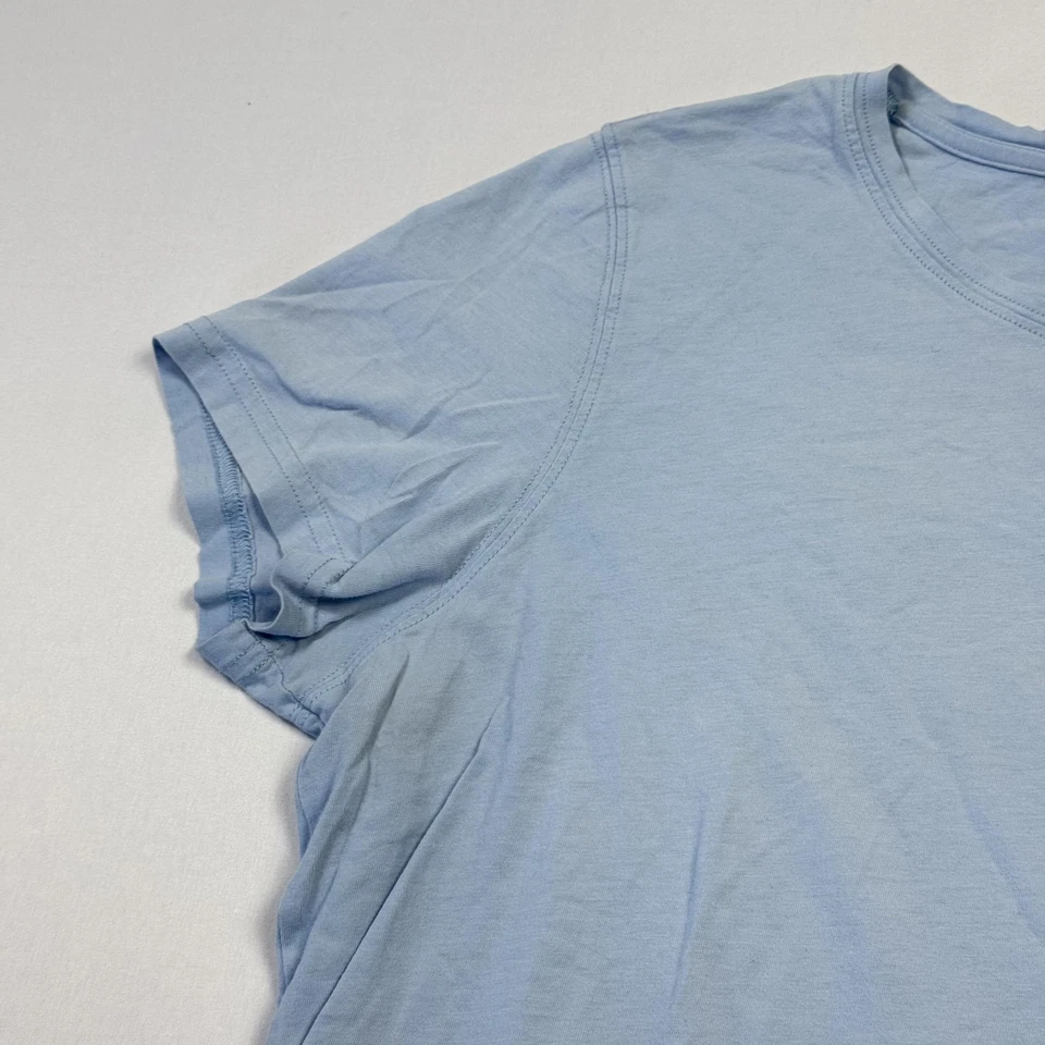 Camisa Vineyard Vines Mujer Grande Azul Claro Bolsillo Ballena Gráfico Algodón Camiseta Foto 4 de 4