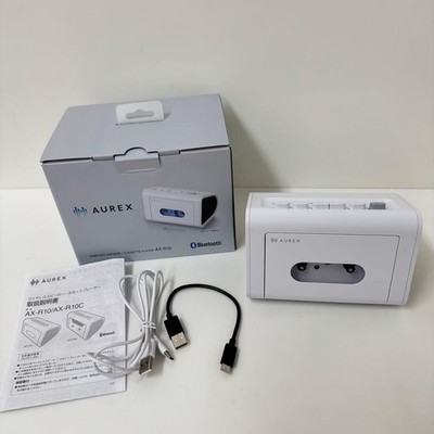 Toshiba AUREX AX-R10 Wireless Speaker Cassette Player White Portable Audio