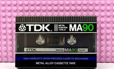 TDK  MA   90   TYPE IV    1984  JAPAN   BLANK CASSETTE TAPE (1) (SEALED)
