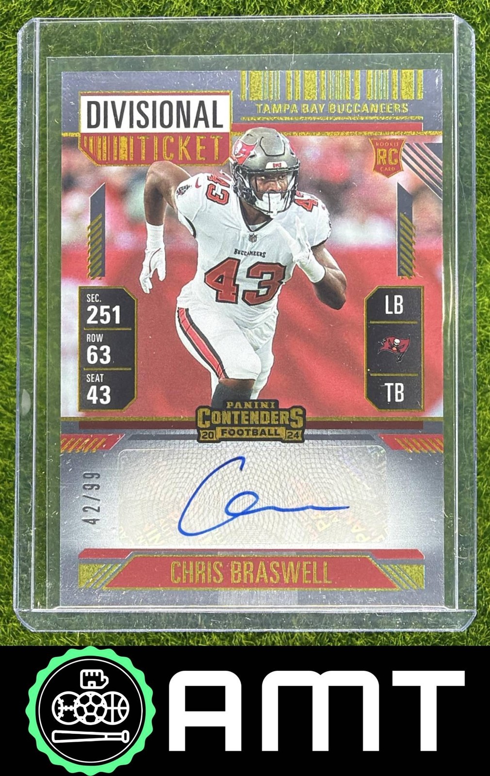 Chris Braswell Panini Contenders #202 Autograph-Divisional Ticket