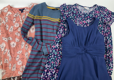 Girls Dress Lot Size 12 Gap Kids Floral Long Sleeves Iefiel LuLaRoe Blue Sweater