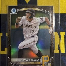 2025 Bowman Chrome Prospects Konnor Griffin Reptilian Refractor Pirates BCP-86