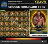 Topps WWE Slam 25 - WRESTLEPALOOZA Yellow Base - You Pick/Choose