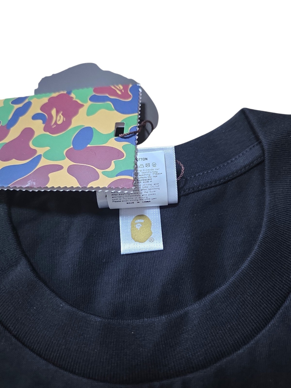 A BATHING APE X UNDEFEATED BLACK 100% COTTON T-SHIRT ‘UNDEFEATED APE’ SIZE S thumbnail 6