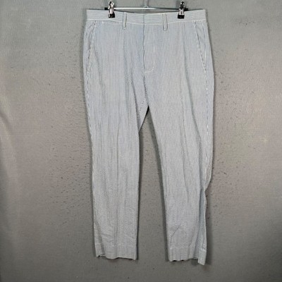 J. Crew Bedford Mens Size 32 Striped Chino Pants 100% Cotton