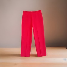 SALE Women’s Luxury High Quality Silken-Lined Red Trouser Pants Size 10 Vintage