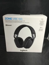 Logitech Zone Vibe 100 Wireless Over Ear Headphones With Noise Cancelling NEW