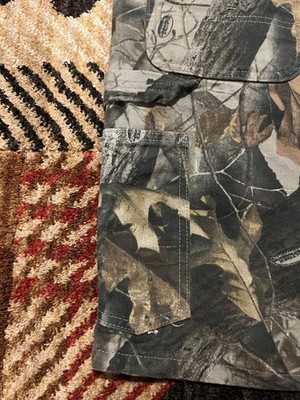 🟧🟧🟧 VINTAGE CARHARTT REALTREE HARDWOODS CAMO 29 SHORTS B191 CMO