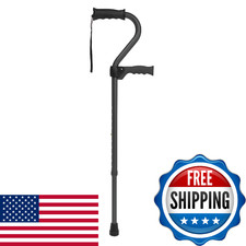 Carex Stand Assist Walking Cane w/ Flip Down Handle - Supports 300 lbs