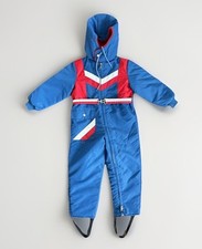 vintage 70s 80s sears kids one piece snow bib 5 Years old