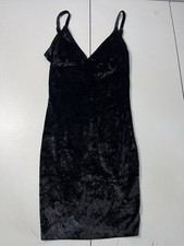 Joe & Elle, Black Velvet Bodycon Slip Dress | XS