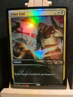 Utter End FOIL Gameday Promo - Khans of Tarkir - Rare - NM to LP (see pics) MTG