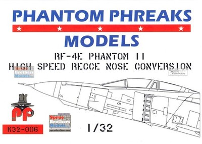 PPDK32006 1:32 Phantom Phreaks Resin - RF-4E Phantom II High Speed Recce Nose