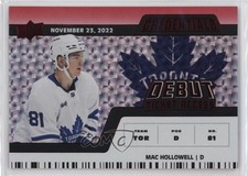 2022 Credentials Debut Ticket Access Horizontal Red /299 Mac Hollowell #121 1q2