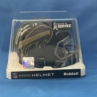 Josh Allen Buffalo Bills Salute To Svc. Mini Helmet signed,inscribed Beckett COA