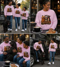 Cute Dog Lover Sweatshirt Your Smile Makes My Day Pet Mom Dad Gift - Light Pink